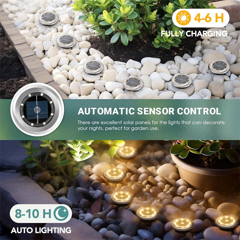 Limited Deal: 20% OFF Solar Ground Lights (2 Pack) | Waterproof & Outdoor Ready