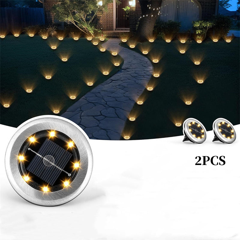 Limited Deal: 20% OFF Solar Ground Lights (2 Pack) | Waterproof & Outdoor Ready