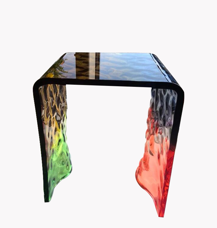 🌈Rainbow Acrylic Stool – Colorful Transparent Modern Bathroom & Vanity Chair Buy 2, Save $129