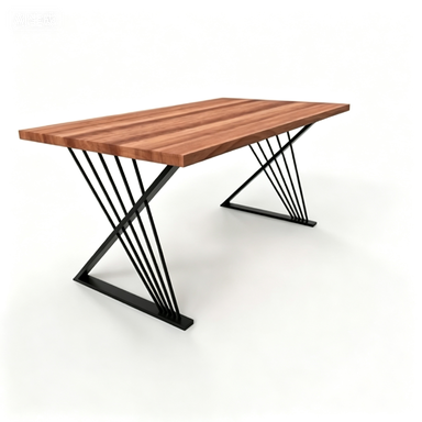 Industrial wind X-shaped table legs bracket wrought iron metal table feet office dining table desk use