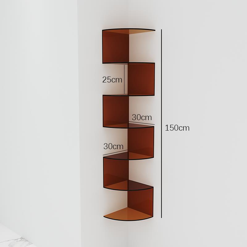 Acrylic Wall-Mounted Corner Shelf