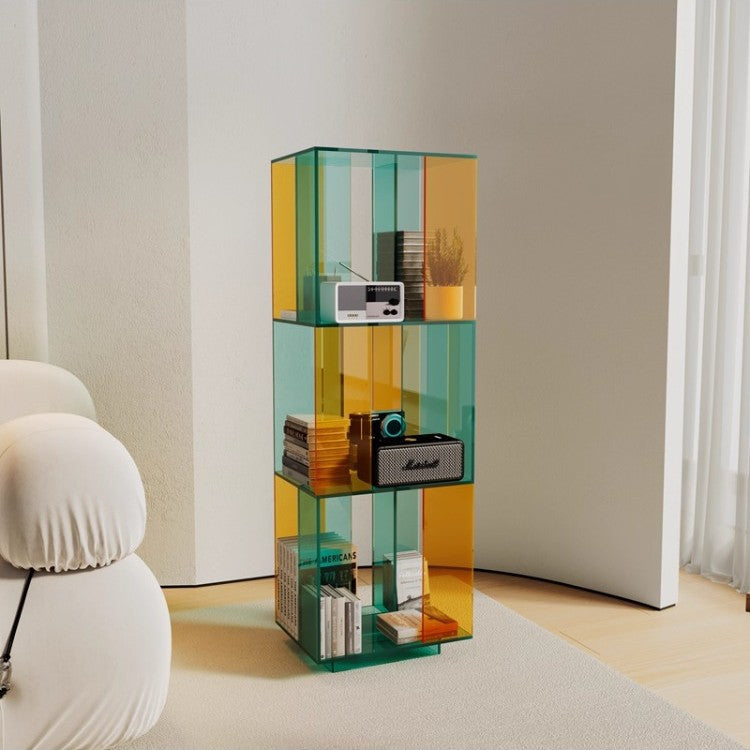Transparent Freestanding Bookshelf