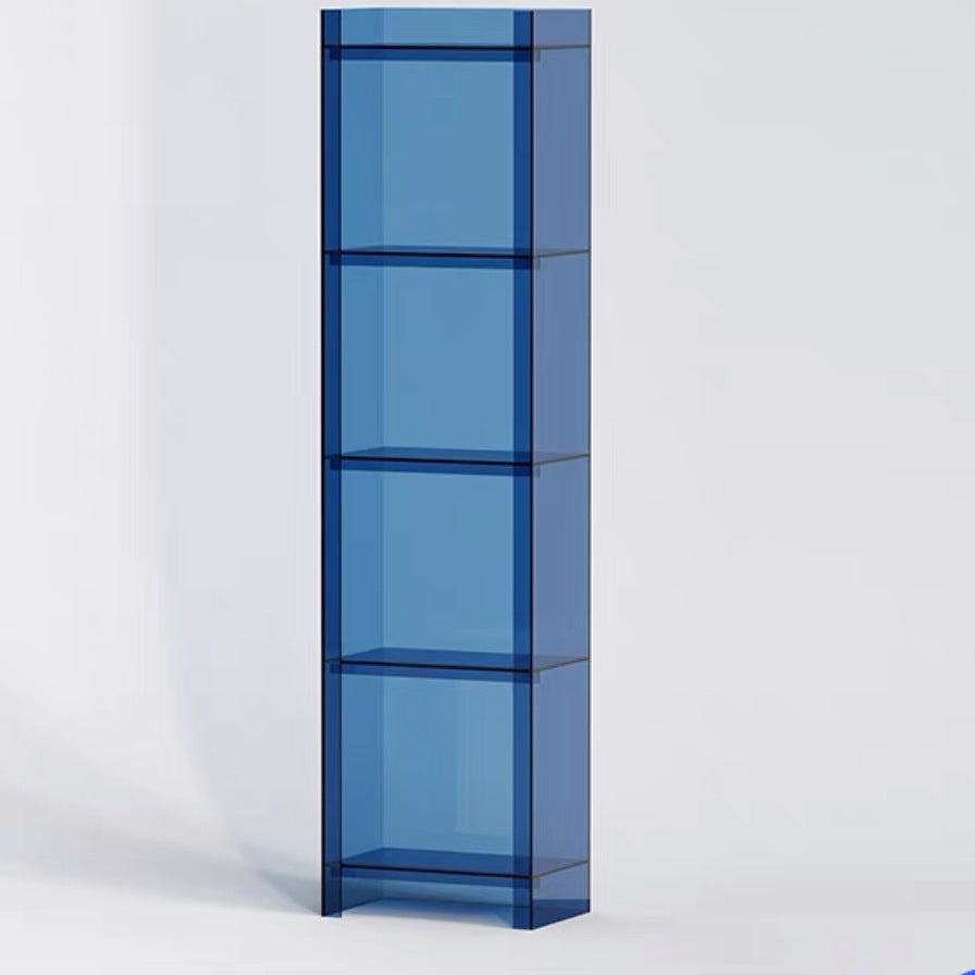 Light luxury solid wood small bookshelf floor-to-ceiling narrow cabinet balcony living room storage and use