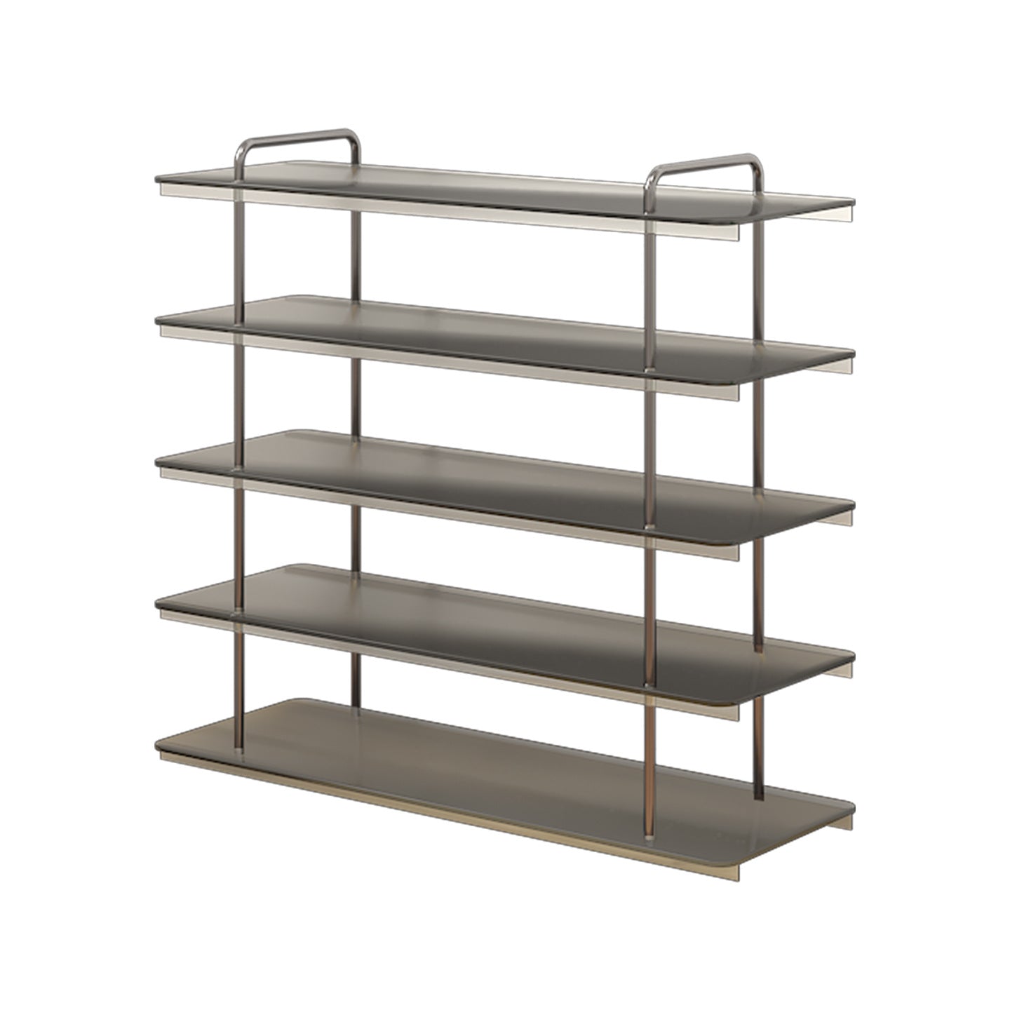 Narrow Luxury Wooden & Steel Shoe Rack