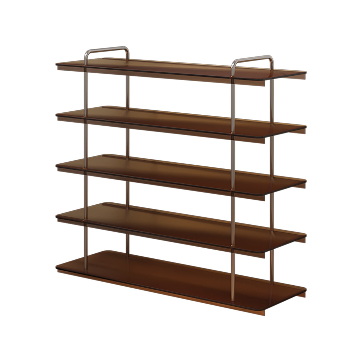 Narrow Luxury Wooden & Steel Shoe Rack