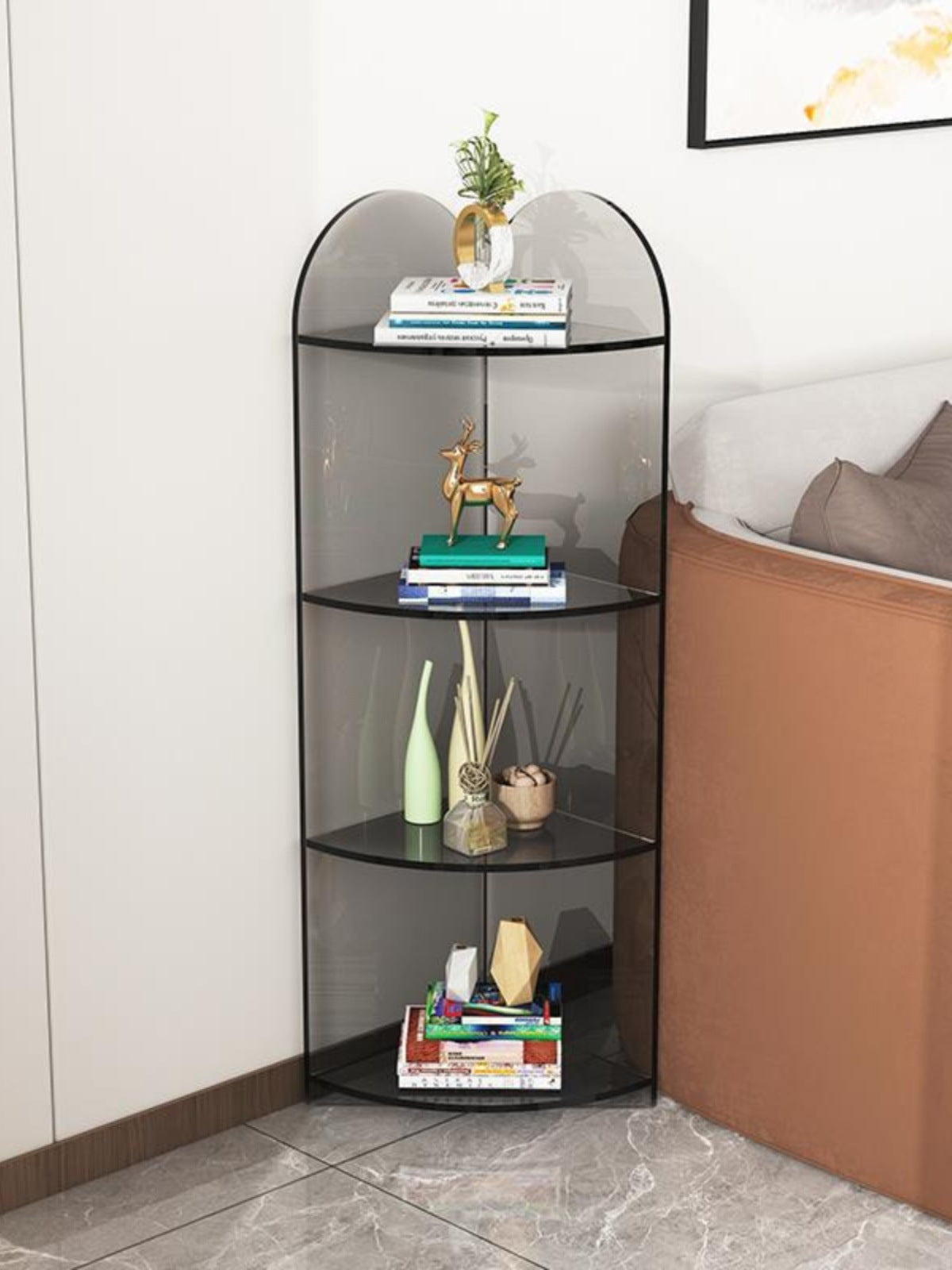 Multi-Layer Corner Bathroom Shelf