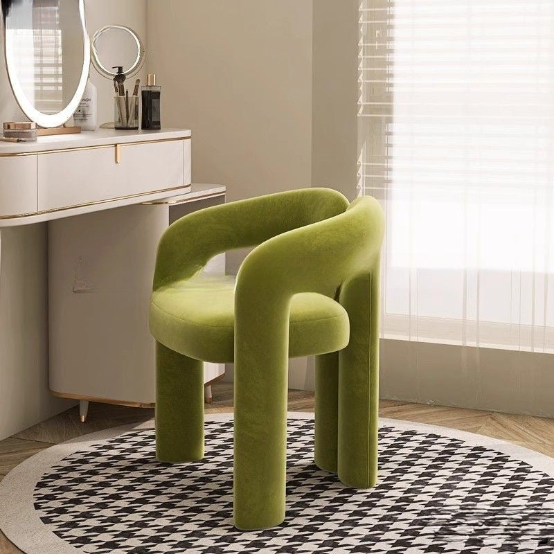 Cream wind makeup chair simple dressing stool bedroom nail salon casual use
