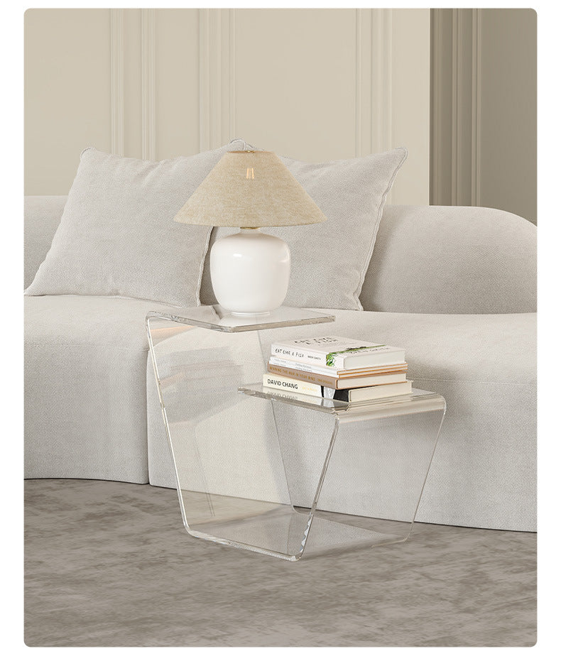Luxury Acrylic Side Table for Living Room & Bedroom