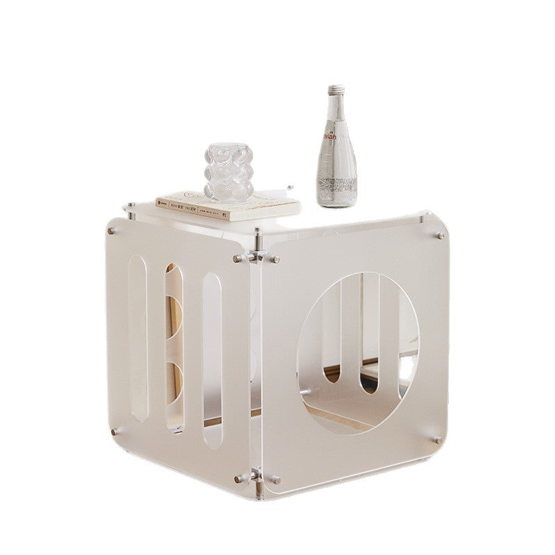 Acrylic Movable Side Table for Living Room & Creative Home Décor