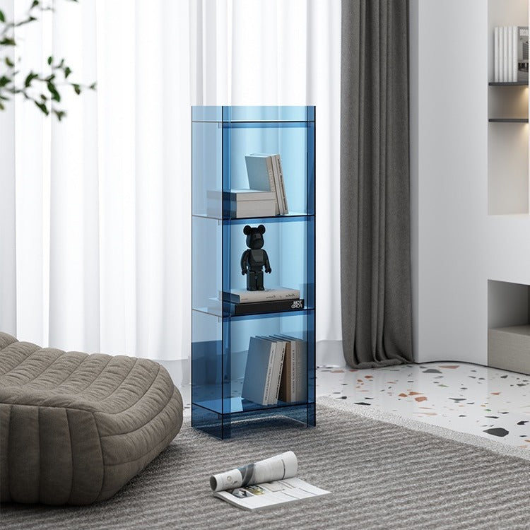 Light luxury solid wood small bookshelf floor-to-ceiling narrow cabinet balcony living room storage and use