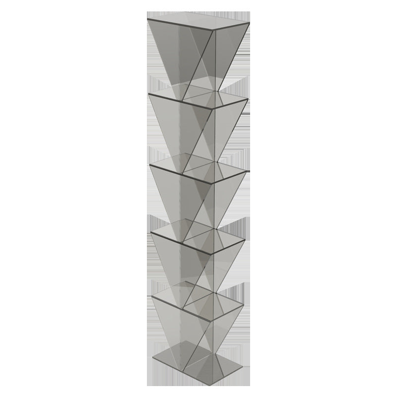 Modern Acrylic Corner Bookshelf
