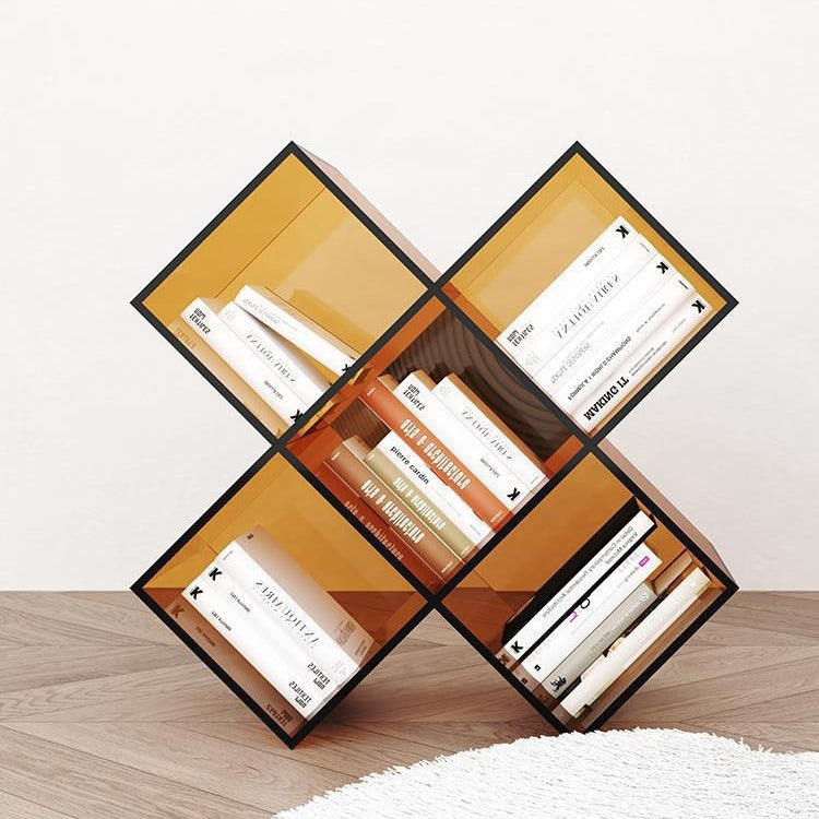 Light luxury acrylic book magazine storage rack desktop living room use