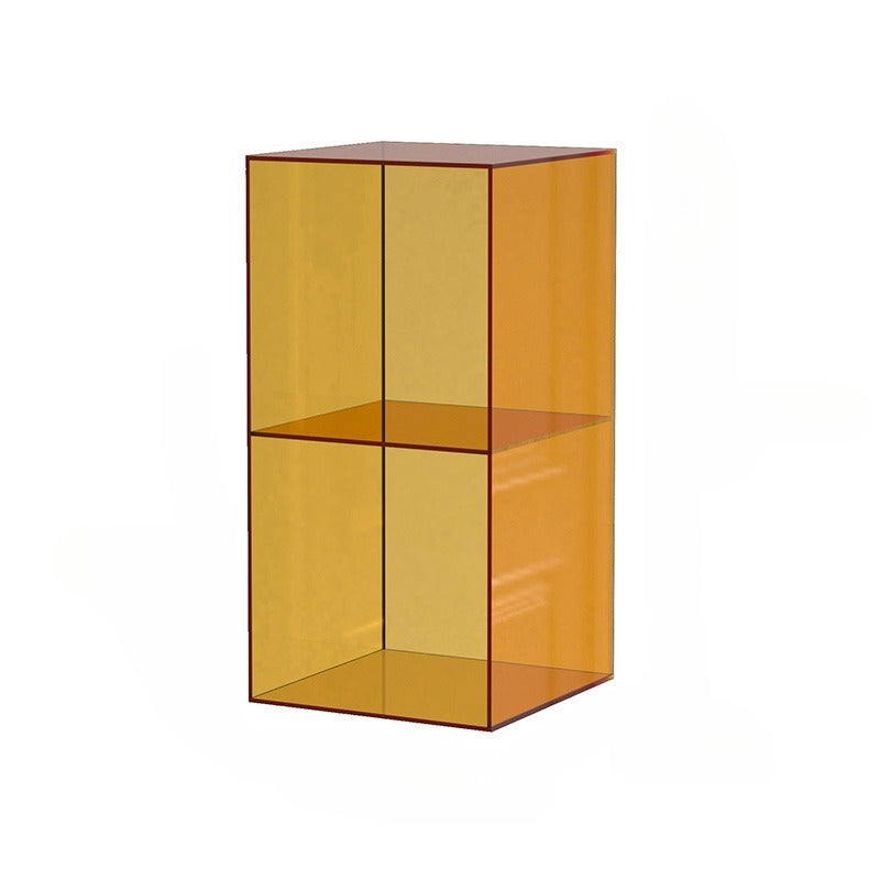 Acrylic shelf floor-to-ceiling storage living room multi-layer two-layer storage cabinet small entrance desktop display rack box
