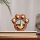Black Ebony Cat's Paw Magnetic Doorbell Hanging Ornament