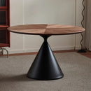 French medieval solid wood round dining table small apartment restaurant dining use