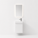 YH010-40 Bathroom Vanity Set with Smart Mirror, 400mm Iceberg White Vanity with Ceramic Sink