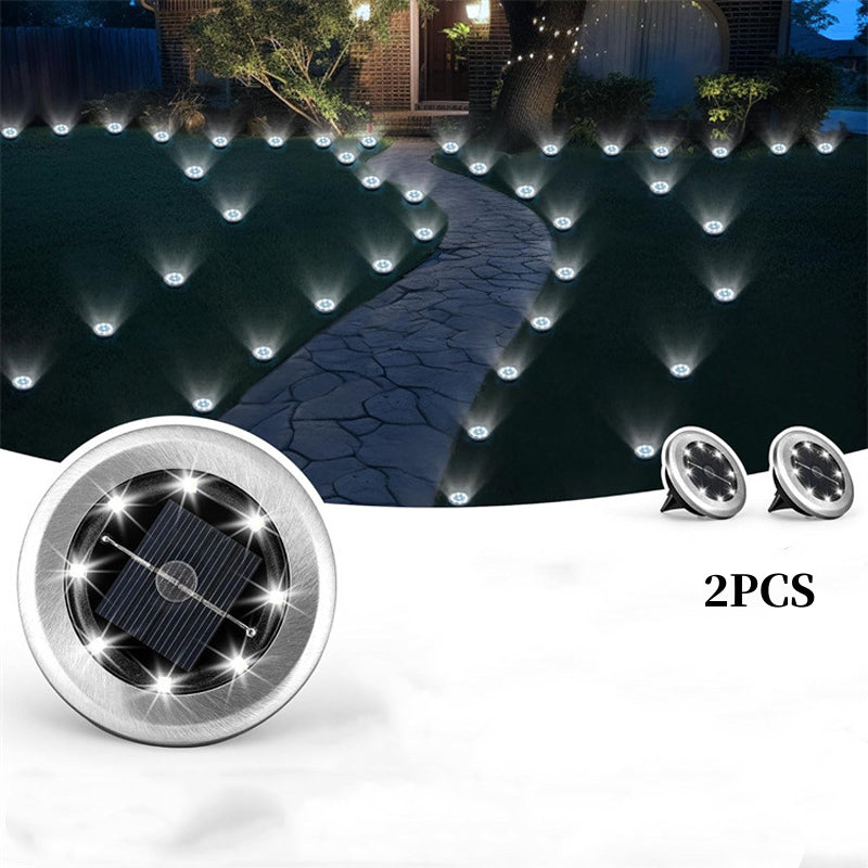 Limited Deal: 20% OFF Solar Ground Lights (2 Pack) | Waterproof & Outdoor Ready