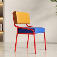 Memphis dining chair back design retro home restaurant casual use