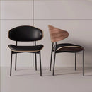 Light luxury Italian dining chair solid wood designer restaurant hotel reception negotiation use