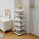 Minimalist Solid Wood Narrow Shoe Rack for Home & Apartment