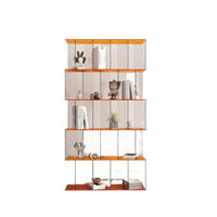 acrylic and solid wood display shelf