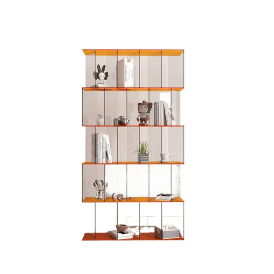 acrylic and solid wood display shelf