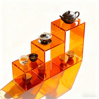 Luxury Acrylic Tea Display Shelf for Home Tea Sets