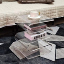 Nordic Minimalist Acrylic Side Table Bookshelf