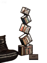 Modern wind corner bookshelf wrought iron special-shaped display storage living room study use