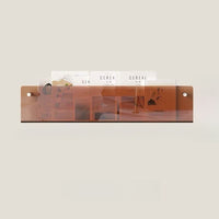 Modern Wall-Mounted Acrylic Magazine Rack