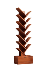 Simple wind tree-shaped bookshelf floor storage living room study use