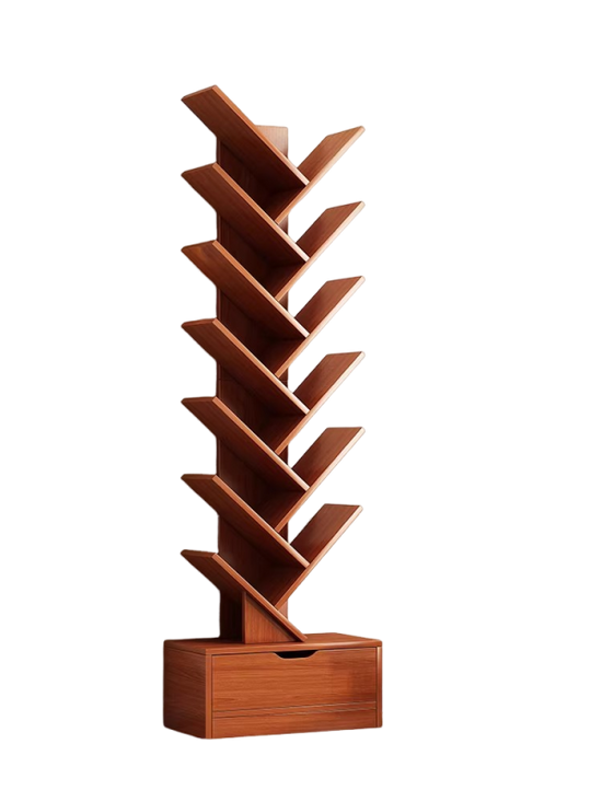 Simple wind tree-shaped bookshelf floor storage living room study use