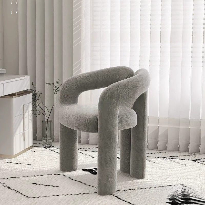 Cream wind makeup chair simple dressing stool bedroom nail salon casual use