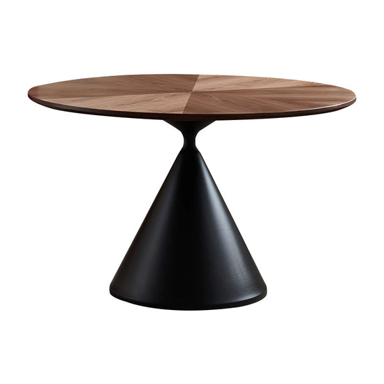 French medieval solid wood round dining table small apartment restaurant dining use