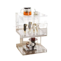 Light luxury style acrylic side table, creative coffee table, used next to the living room sofa