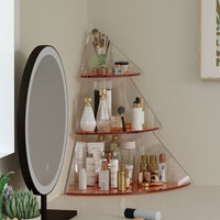 Luxury Acrylic Wall-Mounted Bathroom Shelf