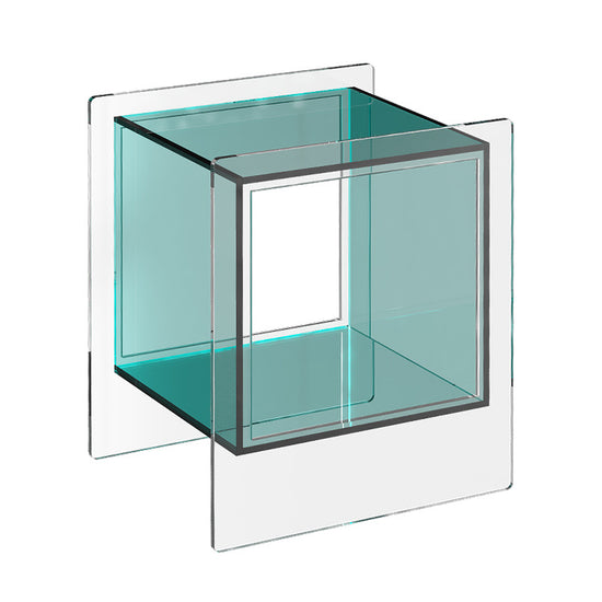 Postmodern light luxury bedside cabinet transparent installation-free bedroom storage use