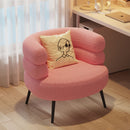 Light luxury style single lazy sofa chair lambswool design living room balcony for leisure use