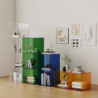 Acrylic shelf floor-to-ceiling storage living room multi-layer two-layer storage cabinet small entrance desktop display rack box