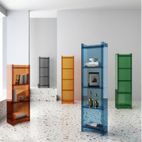 Light luxury solid wood small bookshelf floor-to-ceiling narrow cabinet balcony living room storage and use