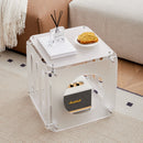 Acrylic Movable Side Table for Living Room & Creative Home Décor