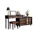 American medieval style solid wood dresser chest cabinet integrated bedroom desk makeup use