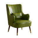 Light luxury single sofa chair oil wax skin comfortable leisure living room bedroom use