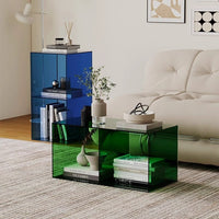 Acrylic shelf floor-to-ceiling storage living room multi-layer two-layer storage cabinet small entrance desktop display rack box
