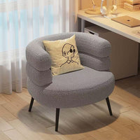 Light luxury style single lazy sofa chair lambswool design living room balcony for leisure use