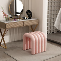 Ins wind creative makeup chair lamb wool design bedroom dressing dining room use