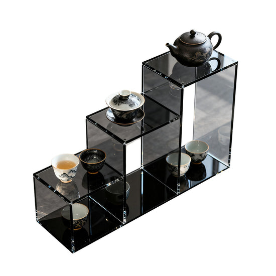 Luxury Acrylic Tea Display Shelf for Home Tea Sets