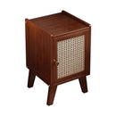 Cream wind bedside table Solid wood storage locker Bedroom bedside use