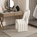 Ins wind creative makeup chair lamb wool design bedroom dressing dining room use