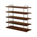 Narrow Luxury Wooden & Steel Shoe Rack